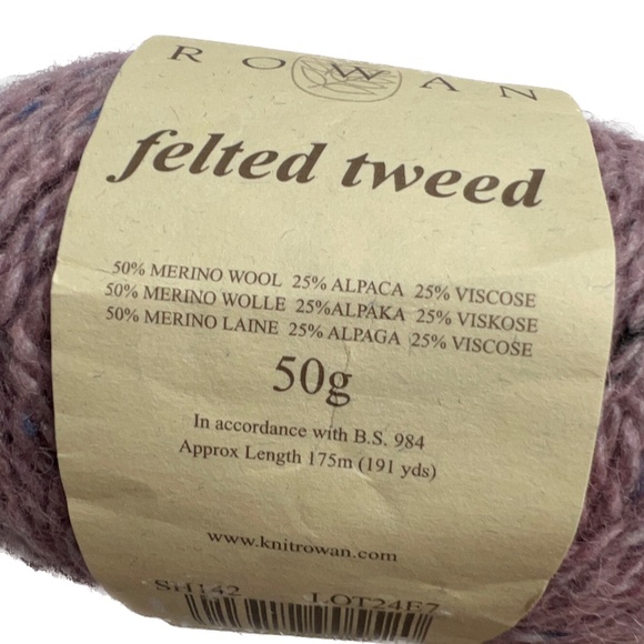 Rowan Felted Tweed SH142 Merino Wool Alpaca Blend 50g ball Made in Italy Purple - Picture 5 of 5